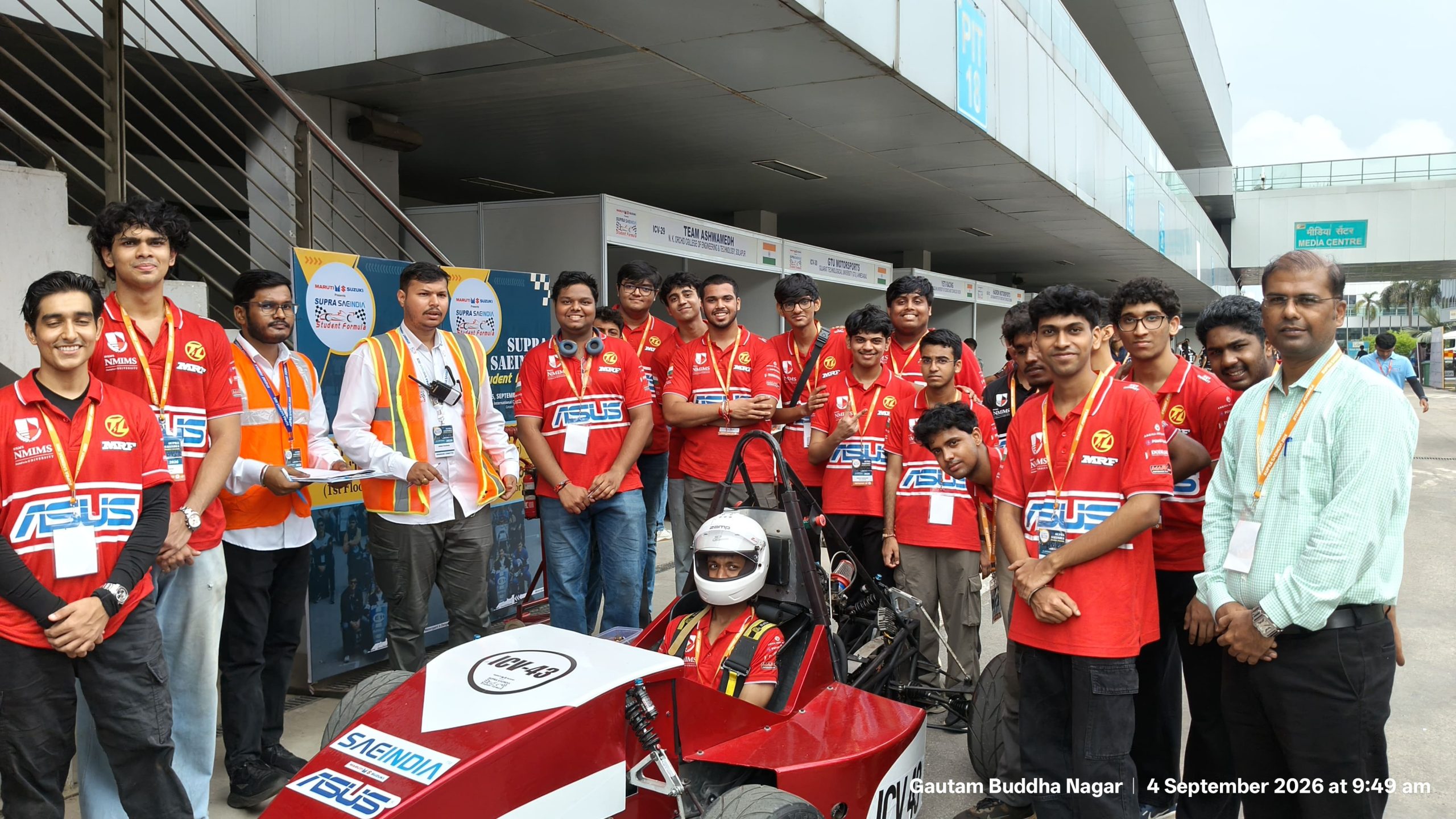 Team Lightning Racing representing NMIMS MPSTME at SUPRA SAEINDIA 2026